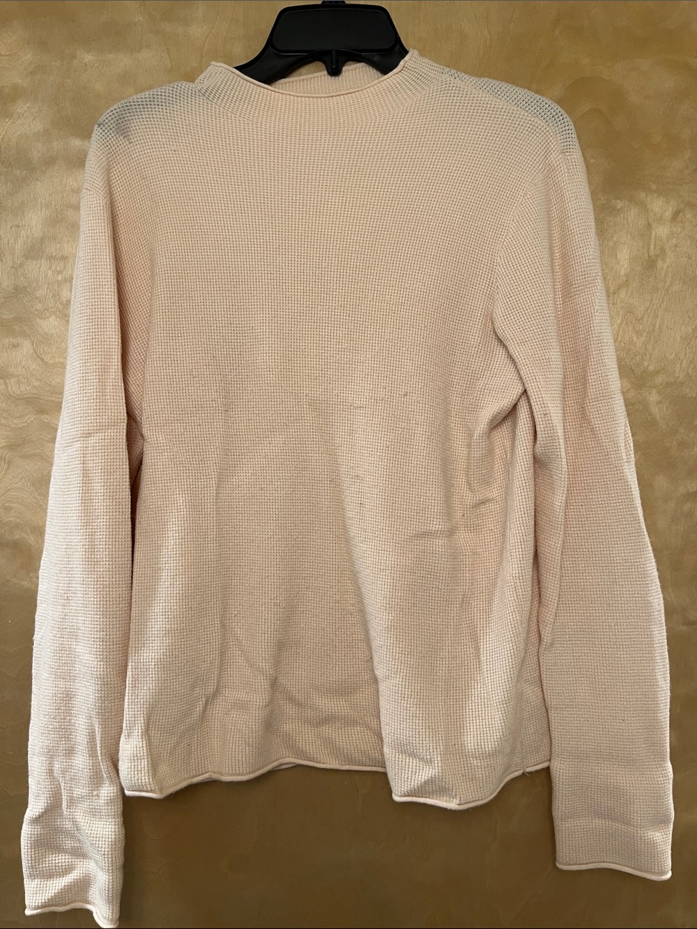 Tea n Rose Light Cream Waffle Crewneck Sweater